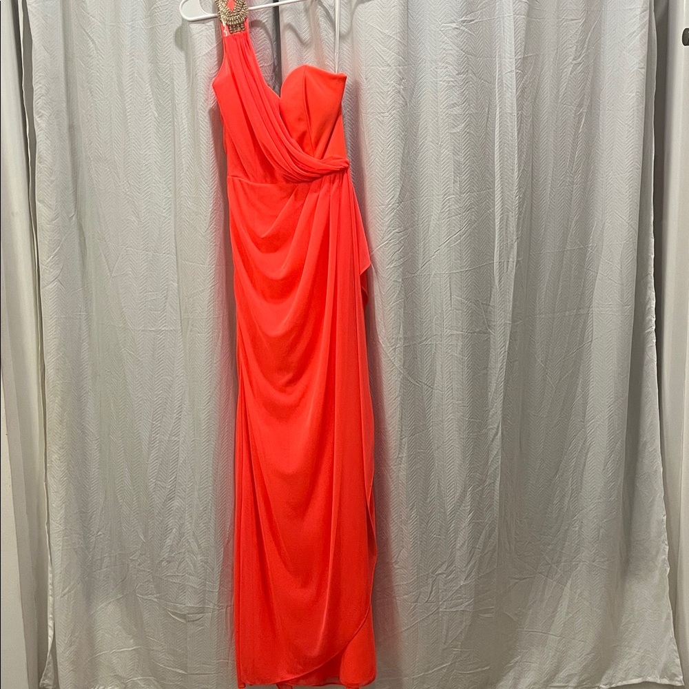 Xscape One Shoulder Long Gown prom/homecoming dress